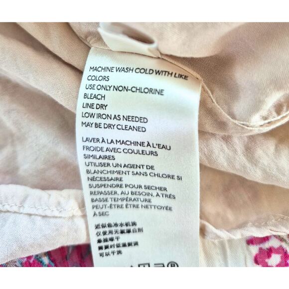 Free People Dress Sz L Floral Layered Ruffle Boho Fairy Wedding Guest Balletcore - Picture 7 of 10